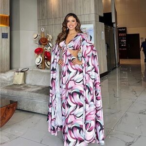 Long summer dress ( Can be used for photoshoot, beauty pageant, wedding guest)